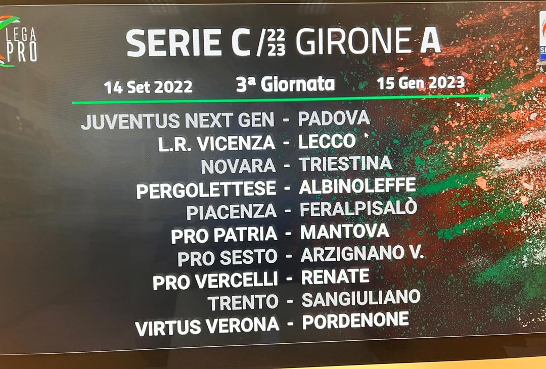 Serie C girone A, 2022/23: il calendario completo - immagine 4