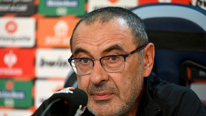 Maurizio Sarri e Toma Basic in conferenza stampa pre gara di Euopa League Lazio v Sturm Graz
Roma, 12 Ottobre 2022
© Marco Rosi / Fotonotizia Sarri: “Immobile non può giocare due gare da 90′ di fila. Pellegrini, Vecino, Basic, il portiere…” - immagine 1
