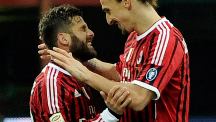 Antonio Nocerino e Zlatan Ibrahimovic insieme nel Milan (credits: Getty Images)