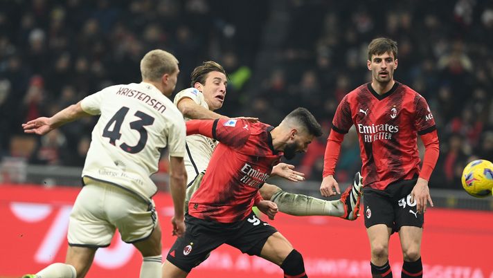 gol Olivier Giroud AC Milan Milan-Roma 3-1 Serie A 2023-2024