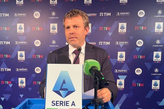 Lorenzo Casini, presidente Serie A, in Assemblea