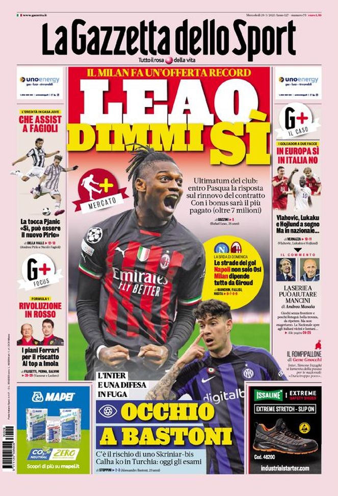 Gazzetta dello Sport 29/03/2023