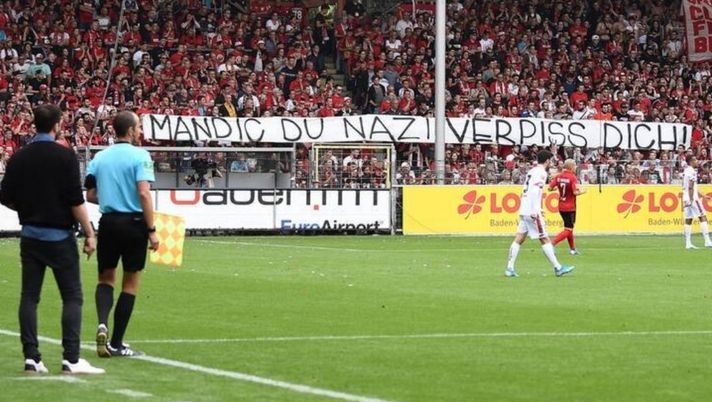 Gli Ultras Friburgo contro Mandic Gli Ultras Friburgo contro Mandic