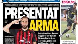 EDICOLA / CdS: Napoli-Milan, Ancelotti prepara il trappolone per Higuain. Ora grida Inzaghi
