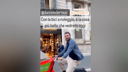 VIDEO / Guarda chi pedala in giro per Roma? De Rossi sulla bici a noleggio