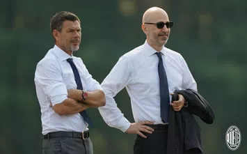  Zvonimir Boban e Ivan Gazidis, dirigenti del Milan, a Milanello (credits: acmilan.com)