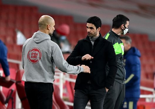 Guardiola Arteta, getty Guardiola Arteta, getty