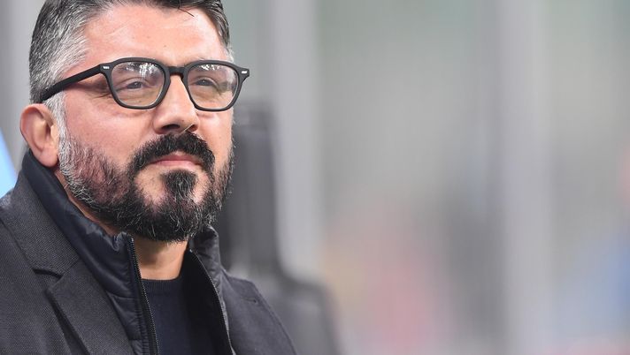MILAN, ITALY - DECEMBER 16: Gennaro Gattuso of Napoli during the Serie A match between FC Internazionale and SSC Napoli at Stadio Giuseppe Meazza on December 16, 2020 in Milan, Italy. Sporting stadiums around Italy remain under strict restrictions due to the Coronavirus Pandemic as Government social distancing laws prohibit fans inside venues resulting in games being played behind closed doors. (Photo by SSC NAPOLI/SSC NAPOLI via Getty Images) MILAN, ITALY - DECEMBER 16: Gennaro Gattuso of Napoli during the Serie A match between FC Internazionale and SSC Napoli at Stadio Giuseppe Meazza on December 16, 2020 in Milan, Italy. Sporting stadiums around Italy remain under strict restrictions due to the Coronavirus Pandemic as Government social distancing laws prohibit fans inside venues resulting in games being played behind closed doors. (Photo by SSC NAPOLI/SSC NAPOLI via Getty Images)