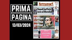 Prima pagina Tuttosport: “Il Milan rischia grosso”