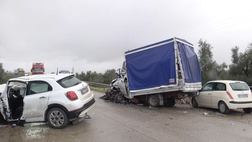 Incidente automobilistico: coinvolti quattro calciatori della Fidelis Andria