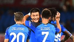 Kvaratskhelia spacca il Monza e il Napoli fa poker. Pari tra Empoli e Fiorentina