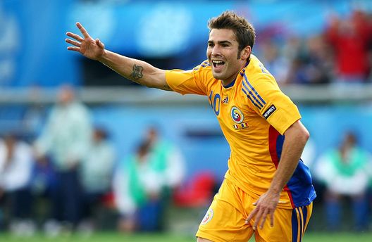 ZURICH, SWITZERLAND - JUNE 13: Adrian Mutu of Romania celebrates after scoring the opening goal during the UEFA EURO 2008 Group C match between Italy and Romania at Letzigrund Stadion on June 13, 2008 in Zurich, Switzerland. (Photo by Shaun Botterill/Getty Images) ZURICH, SWITZERLAND - JUNE 13: Adrian Mutu of Romania celebrates after scoring the opening goal during the UEFA EURO 2008 Group C match between Italy and Romania at Letzigrund Stadion on June 13, 2008 in Zurich, Switzerland. (Photo by Shaun Botterill/Getty Images)