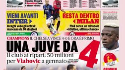 Prima Pagina, La Gazzetta dello Sport: “Una Juve da 4. 50 milioni per Vlahovic”