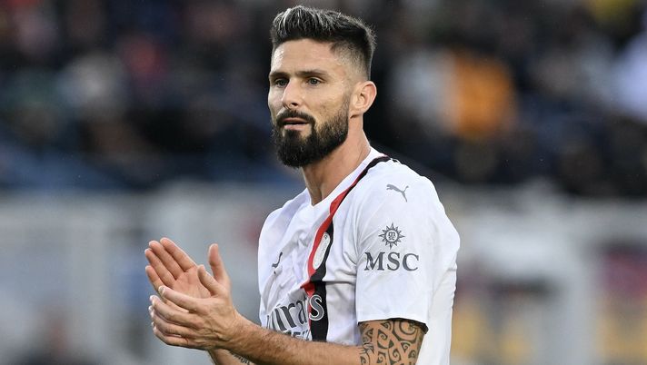 Olivier Giroud AC Milan Lecce-Milan 2-2 Serie A 2023-2024