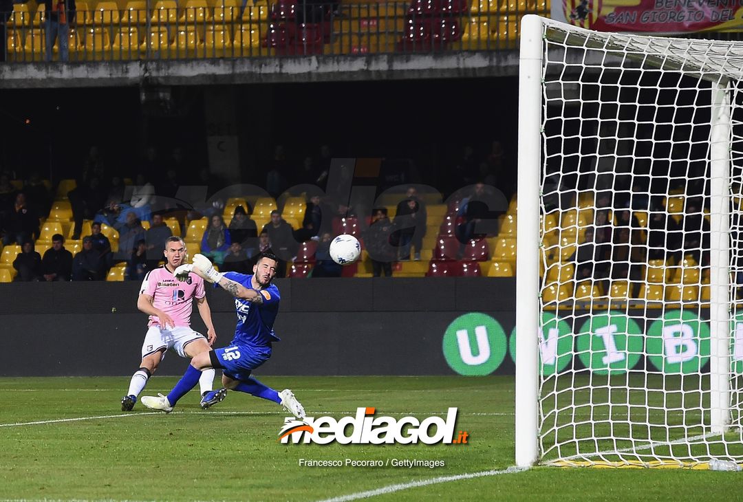  during the Serie B match between Benevento and Carpi FC at Stadio Ciro Vigorito on April 14, 2019 in Benevento, Italy. 