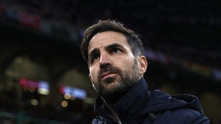 MILAN, ITALY - MARCH 15: Cesc Fabregas, Head Coach of Como, looks on prior to the Serie A match between AC Milan and Como at Stadio Giuseppe Meazza on March 15, 2025 in Milan, Italy. (Photo by Marco Luzzani/Getty Images)