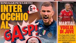 Prima Pagina, La Gazzetta dello Sport: “Inter occhio al Gasp. Eriksen saluta”