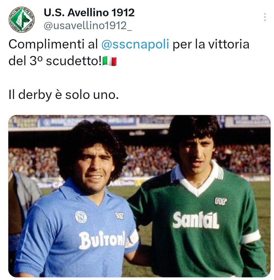 Avellino: “Complimenti al Napoli, il derby è solo uno”, e Salerno s’arrabbia…- immagine 2