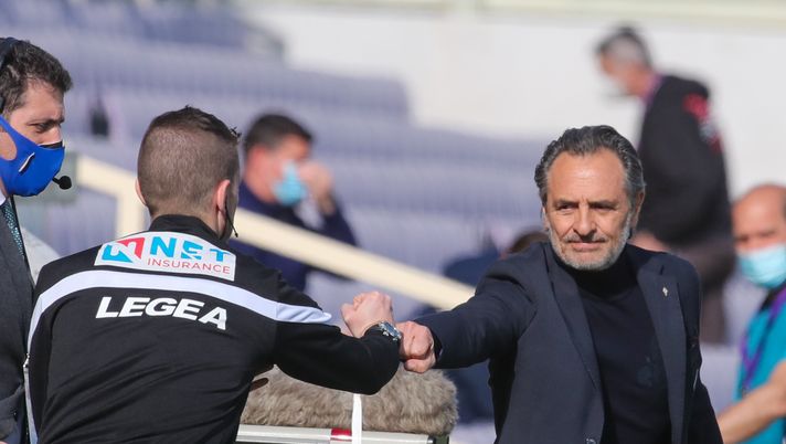 GERMOGLI PH: 7 MARZO 2021 FIRENZE STADIO ARTEMIO FRANCHI SERIE A FIORENTINA VS PARMA NELLA FOTO MISTER CESARE PRANDELLI 