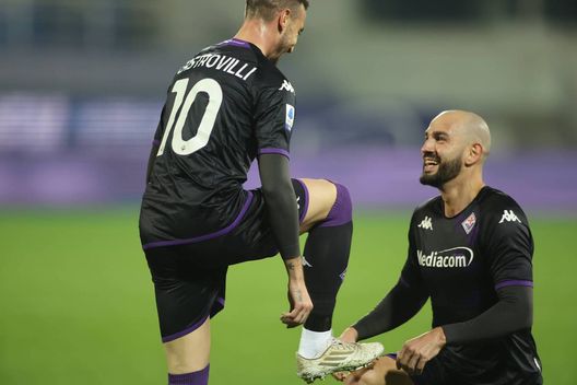 GERMOGLI PH: 21 DICEMBRE 2022 FIRENZE STADIO ARTEMIO FRANCHI AMICHEVOLE FIORENTINA VS LUGANO NELLA FOTO GOL ESULTANZA CASTROVILLI Castrovilli come in un sogno: rientro, gol e lacrime- immagine 2