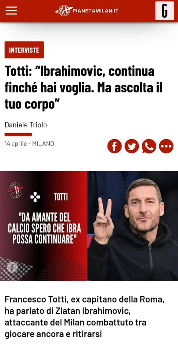 Ibrahimovic Totti