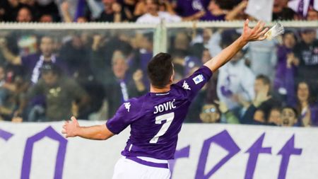 GERMOGLI PH: 22 OTTOBRE 2022 FIRENZE STADIO ARTEMIO FRANCHI SERIE A FIORENTINA VS INTER NELLA FOTO ESULTANZA JOVIC