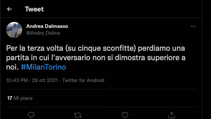 Milan-Torino 1-0, le reazioni social: “Manca sempre quel qualcosa in più…” - immagine 1