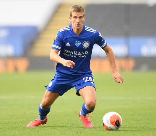 LEICESTER, ENGLAND - JULY 26: Dennis Praet of Leicester in action during the Premier League match between Leicester City and Manchester United at The King Power Stadium on July 26, 2020 in Leicester, England. (Photo by Michael Regan/Getty Images) LEICESTER, ENGLAND - JULY 26: Dennis Praet of Leicester in action during the Premier League match between Leicester City and Manchester United at The King Power Stadium on July 26, 2020 in Leicester, England. (Photo by Michael Regan/Getty Images)