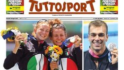 Prima Pagina, Tuttosport: “Grazie! Fioretto a squadre bronz, Paltrinieri argento”