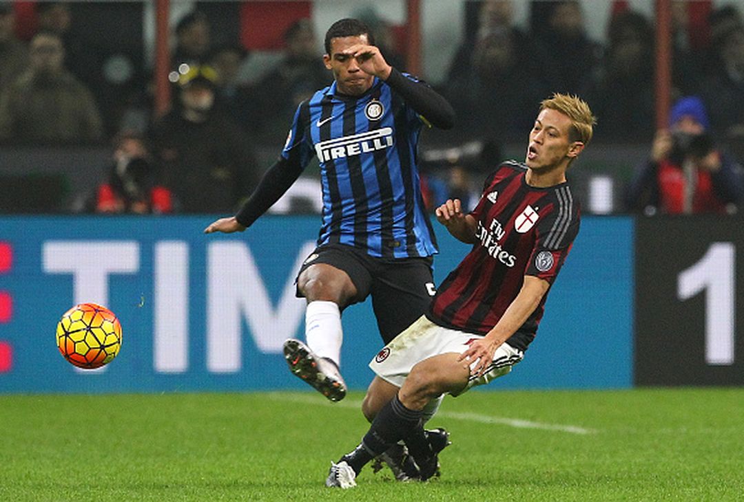  Keisuke Honda in azione durante il derby contro l'Inter (credits: GETTY Images) 