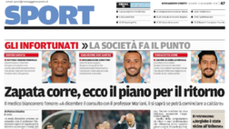 Messaggero Veneto: Zapata corre, ecco il piano per il ritorno