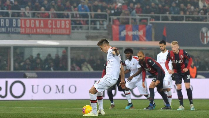 Bologna-Milan rigore Piatek (GettyImages) 