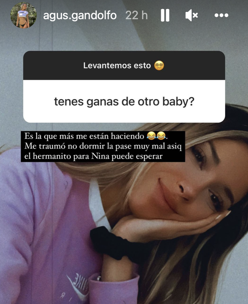 Un fan ad Agustina Gandolfo: “Vuoi un altro bambino?”. Lei risponde così- immagine 2