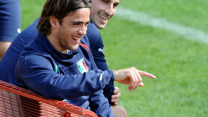 Alessandro Matri e Davide Astori in Nazionale (Credits: Getty Images)