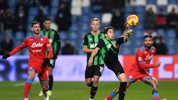 Napoli-Sassuolo, sfida insolita tra Mario Rui e Maxime Lopez: il dato