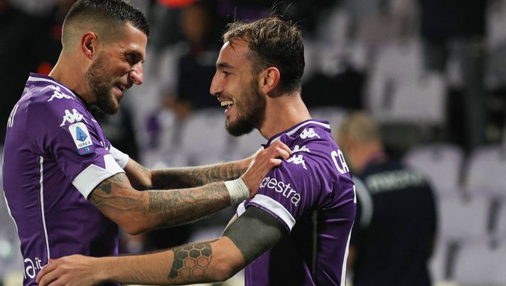 GERMOGLI PH: 25 OTTOBRE2020  FIRENZE STADIO ARTEMIO FRANCHI CAMPIONATO SERIE A TIM FIORENTINA VS UDINESE NELLA FOTO GOL ESULTANZA CASTROVILLI 