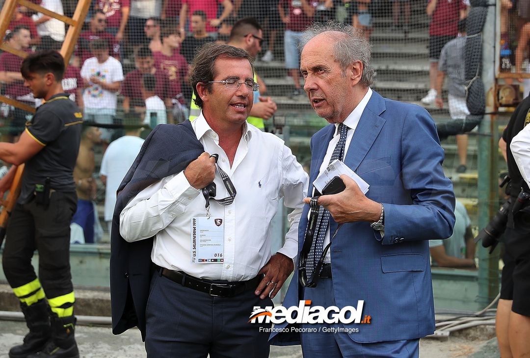  SALERNO, ITALY - AUGUST 25:  Team Manager of US Citta di Palermo Rino Foschi before the Serie B match between US Salernitana and US Citta di Palermo on August 25, 2018 in Salerno, Italy.  (Photo by Francesco Pecoraro/Getty Images) 
