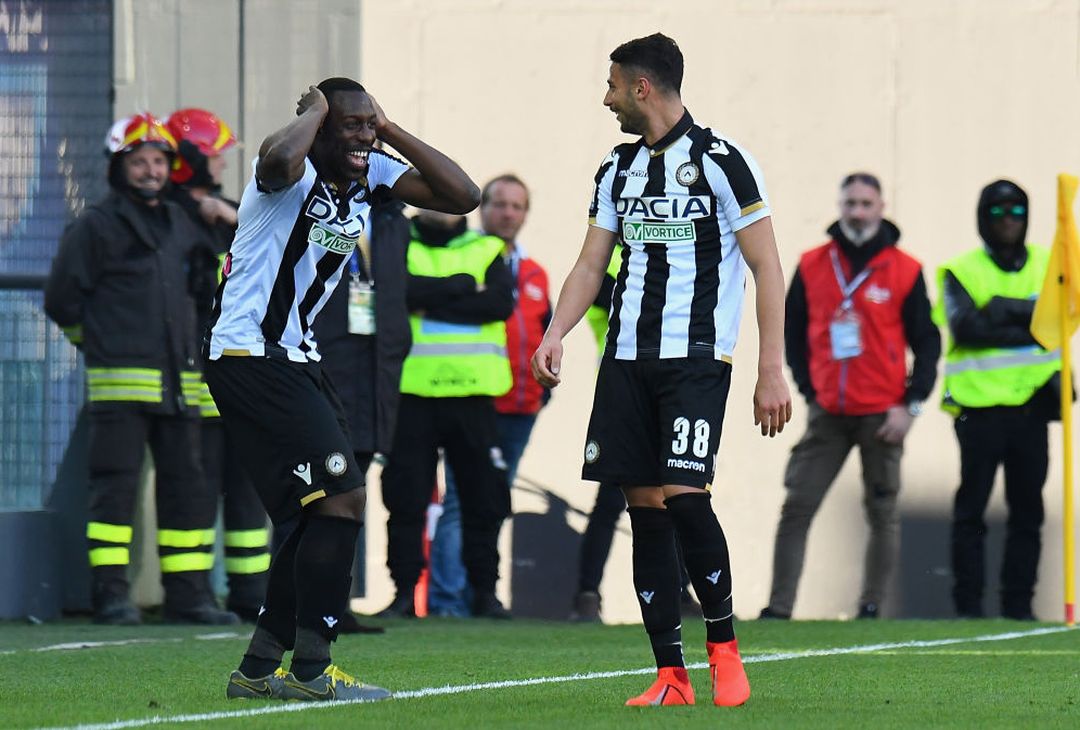  UDINE, ITALY - MARCH 30:  Rolando Mandragora of Udinese Calcio celebrates after scoring his team second goal during the Serie A match between Udinese and Genoa CFC at Stadio Friuli on March 30, 2019 in Udine, Italy.  (Photo by Alessandro Sabattini/Getty Images) 