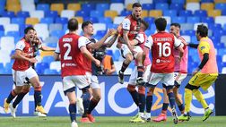 Napoli-Cagliari, il commento del club sardo: “Il gol di Nandez al 94esimo vale oro”