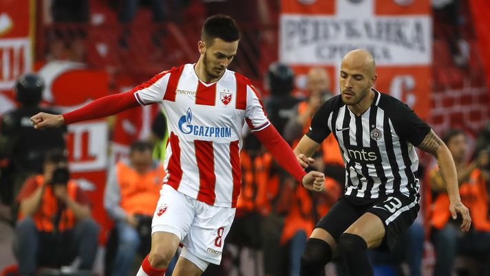 Mirko Ivanic (centrocampista Stella Rossa), avversario dell'AC Milan in Europa League Mirko Ivanic (centrocampista Stella Rossa), avversario dell'AC Milan in Europa League