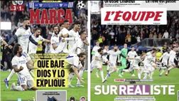 Champions League, la rimonta del Real Madrid sulla stampa estera | VIDEO