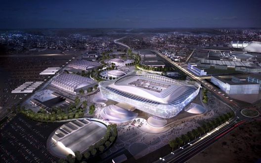 Lo stadio dell'Al Sailiya, in Qatar Lo stadio dell'Al Sailiya, in Qatar