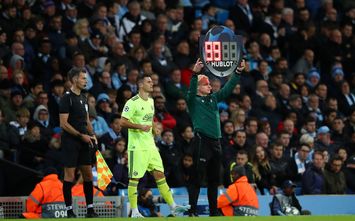  MANCHESTER, ENGLAND - OCTOBER 01: Amer Gojak of GNK Dinamo Zagreb comes on for Mislav Orsic (not pictured) of GNK Dinamo Zagreb during the UEFA Champions League group C match between Manchester City and Dinamo Zagreb at Etihad Stadium on October 01, 2019 in Manchester, United Kingdom. (Photo by Clive Brunskill/Getty Images)