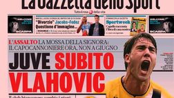Prima Pagina, La Gazzetta dello Sport: “Juve subito Vlahovic. Inzaghi-Mou ai quarti”
