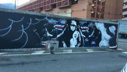 Murales: l’ultima verniciata pre-derby è sampdoriana…