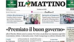 PRIMA PAGINA IL MATTINO OGGI: “La notte giusta”