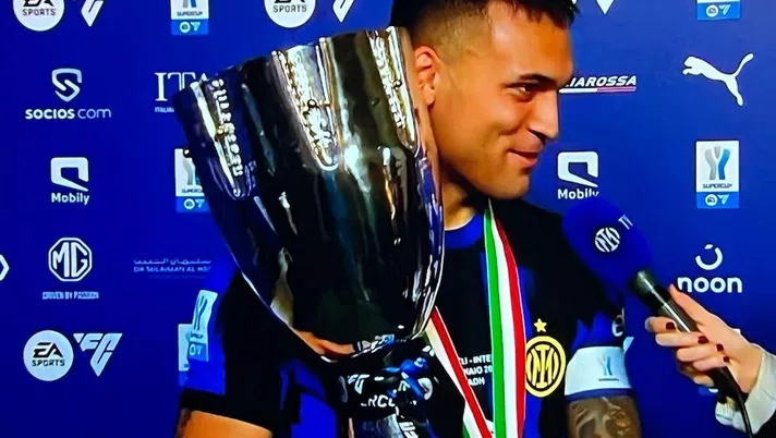 Lautaro a ITV: “Abbiamo sofferto ma mantenuto la calma. Molto felice per la gente dell’Inter” - immagine 1