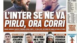 Prima Pagina, Tuttosport: “L’Inter se ne va. Pirlo, ora corri! Cantano Kessie e Rebic, il Milan non molla”