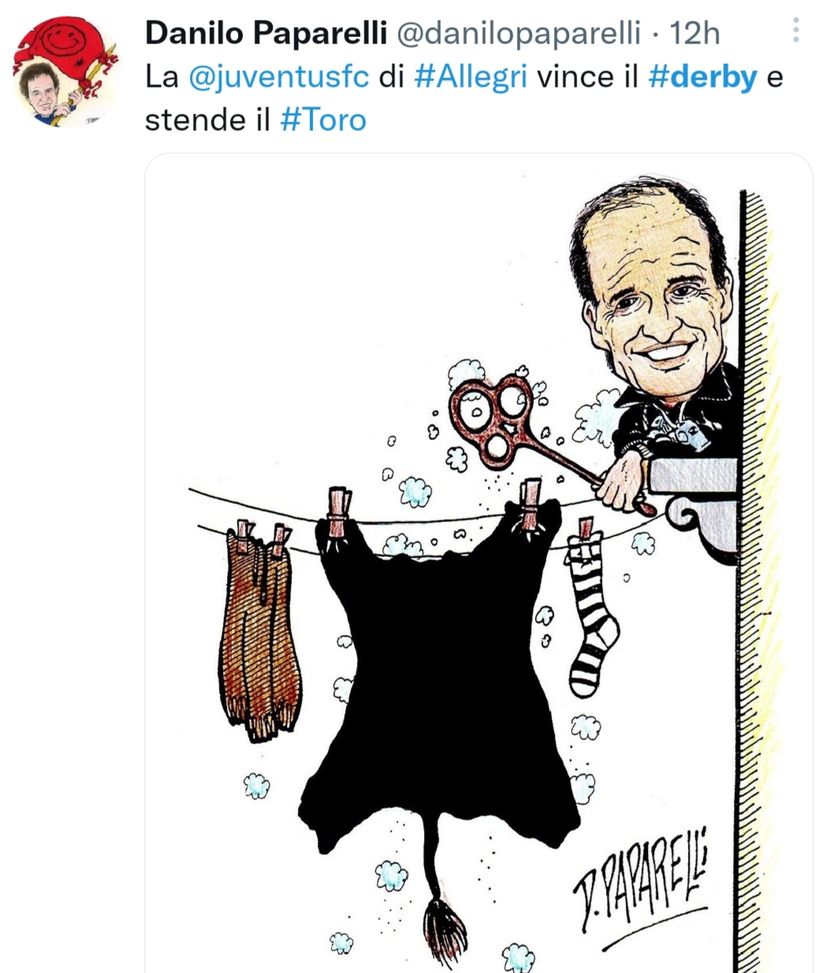 La Mole bianconera, il Toro steso e quel Ventura: il momento dei meme da derby- immagine 2