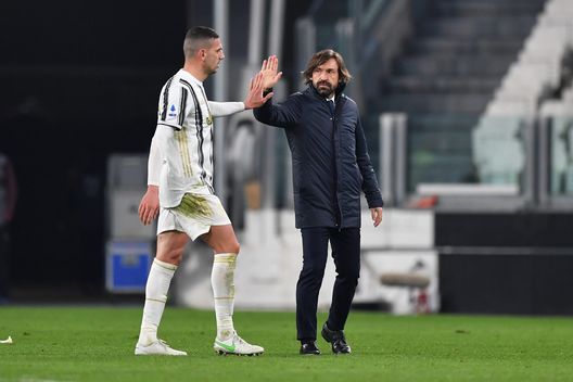 Andrea Pirlo e Merih Demiral Andrea Pirlo e Merih Demiral